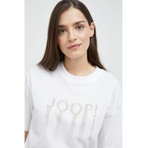 Bavlněné tričko Joop! bílá barva