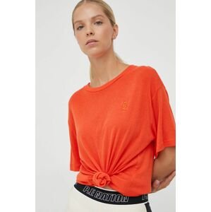 Tričko P.E Nation oranžová barva