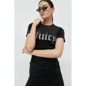 Tričko Juicy Couture Taylor černá barva