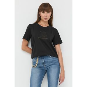 Bavlněné tričko Luisa Spagnoli černá barva