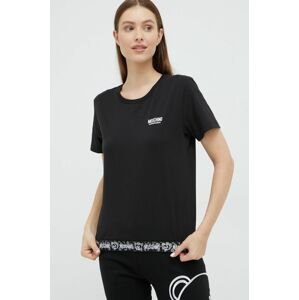 Tričko Moschino Underwear černá barva
