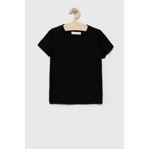 Dětské tričko Abercrombie & Fitch černá barva