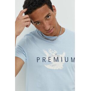 Bavlněné tričko Premium by Jack&Jones s potiskem
