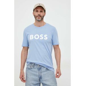 Bavlněné tričko BOSS BOSS CASUAL s potiskem