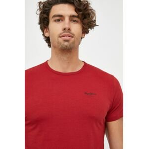 Tričko Pepe Jeans červená barva