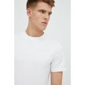 Bavlněné tričko Outhorn bílá barva, s potiskem