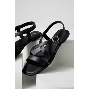 Kožené sandály Answear Lab dámské, černá barva