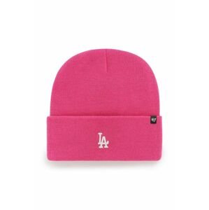 Čepice 47brand Mlb Los Angeles Dodgers růžová barva,