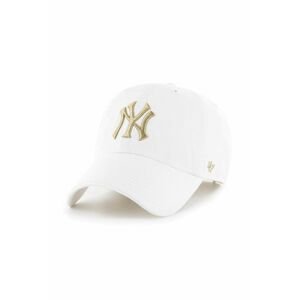 Kšiltovka 47brand Mlb New York Yankees bílá barva, s aplikací