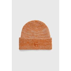 Čepice Etnies Hamilton oranžová barva, z tenké pleteniny
