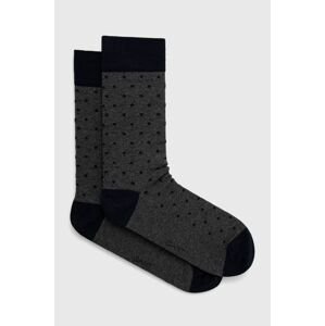 Ponožky Gant pánské, šedá barva