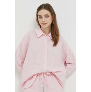 Košile Rich & Royal dámská, růžová barva, relaxed, s klasickým límcem
