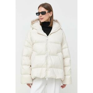 Péřová bunda Liviana Conti dámská, béžová barva, zimní, oversize
