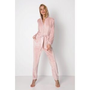 Pyžamový overal Aruelle růžová barva