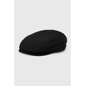 Bavlněná čepice Brixton černá barva