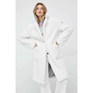 Kabát Frieda & Freddies dámský, bílá barva, přechodný