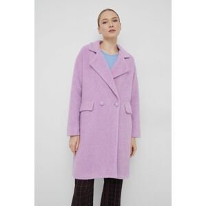 Kabát XT Studio dámský, růžová barva, přechodný