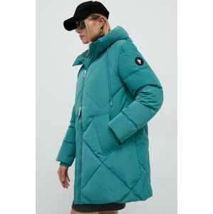 Péřová bunda Mos Mosh Aimee dámská, zelená barva, zimní