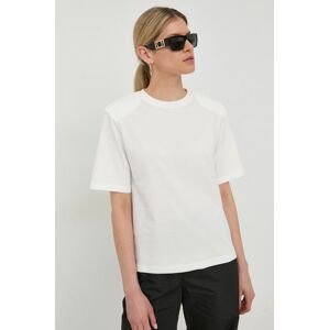 Bavlněné tričko Birgitte Herskind bílá barva