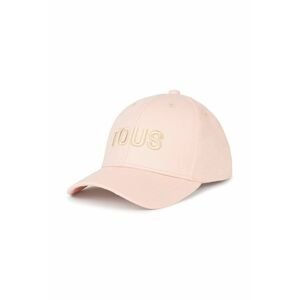 Bavlněná čepice Tous růžová barva, s aplikací