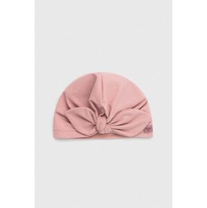 Dětska čepice Broel SELMA růžová barva, z tenké pleteniny