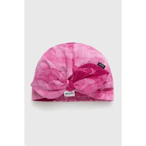 Dětska čepice Broel SOFIA růžová barva, z tenké pleteniny