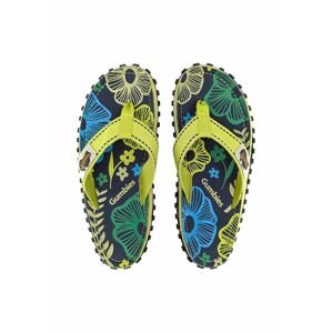 Žabky Gumbies Islander dámské, zelená barva, na plochém podpatku