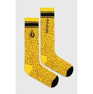 Ponožky Volcom pánské, žlutá barva