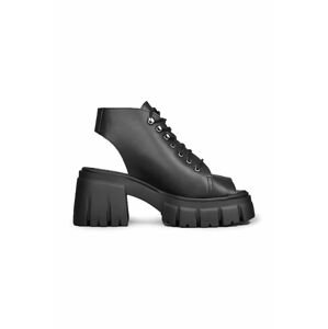 Sandály Altercore Skylar dámské, černá barva, na podpatku, Skylar.Vegan