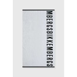 Bavlněný ručník Bikkembergs bílá barva
