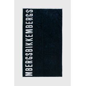 Bavlněný ručník Bikkembergs tmavomodrá barva