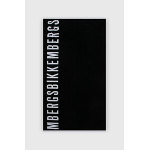 Bavlněný ručník Bikkembergs černá barva