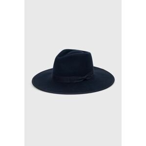 Vlněný klobouk Brixton tmavomodrá barva, vlněný