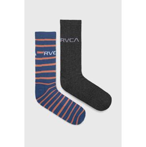Ponožky RVCA pánské, šedá barva