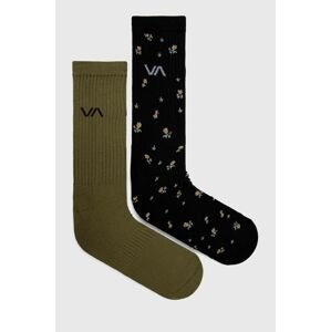 Ponožky RVCA pánské, černá barva