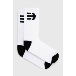 Ponožky Etnies pánské, bílá barva