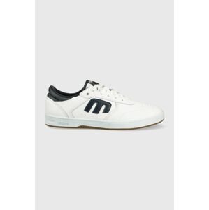 Kožené sneakers boty Etnies bílá barva