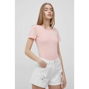 Tričko Cross Jeans dámský, růžová barva