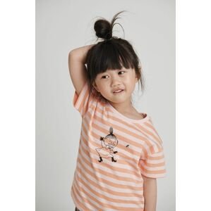 Dětské bavlněné tričko Reima růžová barva