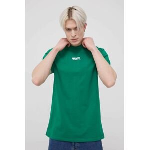 Bavlněné tričko Prosto Smallog zelená barva, s potiskem