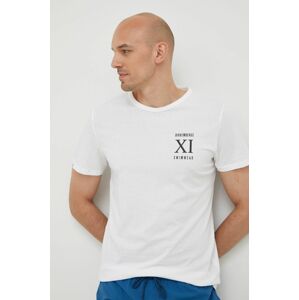 Bavlněné tričko Bikkembergs bílá barva, s potiskem