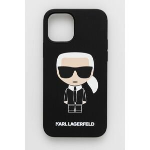 Obal na telefon Karl Lagerfeld černá barva iPhone 12 Pro