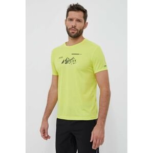 Sportovní tričko CMP žlutá barva, s potiskem