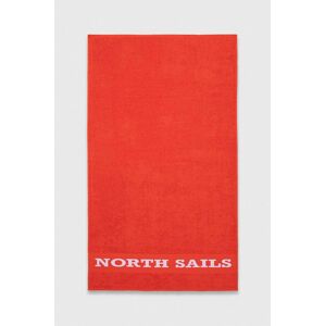 Bavlněný ručník North Sails oranžová barva