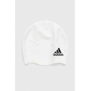 Plavecká čepice adidas Performance bílá barva