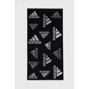 Bavlněný ručník adidas Performance černá barva, HS2056