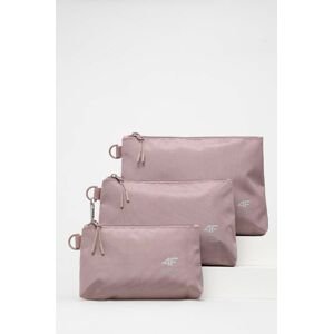 Kosmetická taška 4F 2-pack růžová barva