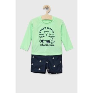 Dětský koupací set - kraťasy a tričko GAP zelená barva