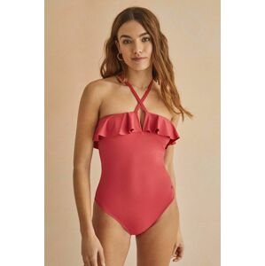 Jednodílné plavky women'secret PERFECT FIT 1 růžová barva, měkký košík, 5525795