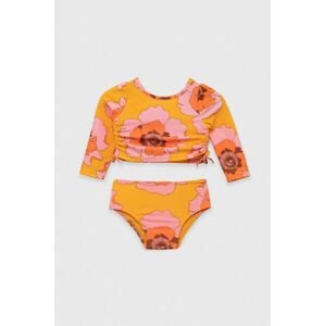 Dvoudílné plavky pro miminko GAP oranžová barva